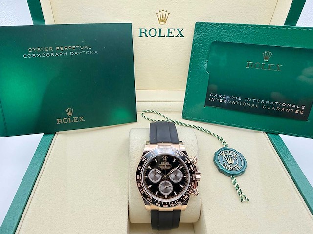 Rolex daytona 126515ln | oysterflex | rose gold | 2026 | unworn - afbeelding 3 van  12