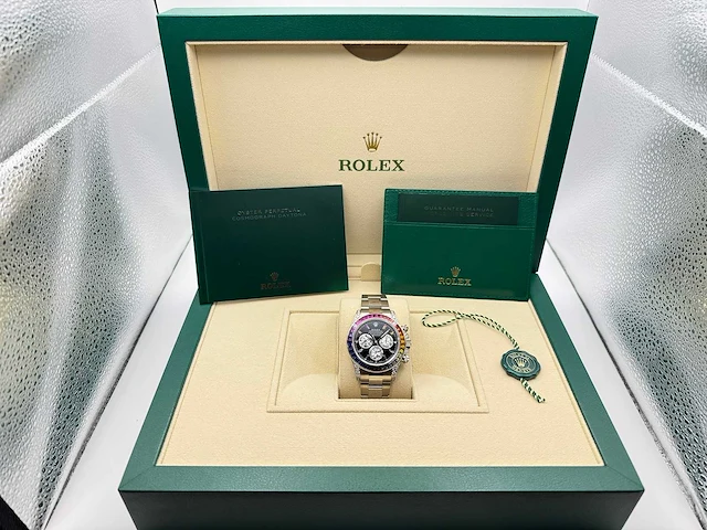 Rolex daytona "rainbow" custom diamonds | 116509 | 2020+ - afbeelding 4 van  12