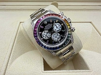 Rolex daytona "rainbow" custom diamonds | 116509 | 2020+ - afbeelding 5 van  12