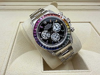 Rolex daytona "rainbow" custom diamonds | 116509 | 2021 - afbeelding 5 van  12