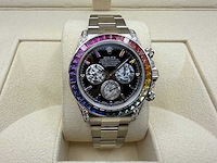 Rolex daytona "rainbow" custom diamonds | 116509 | 2021 - afbeelding 1 van  12
