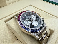 Rolex daytona "rainbow" custom diamonds | 116509 | 2021 - afbeelding 10 van  12