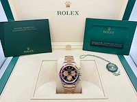 Rolex daytona "rainbow" custom diamonds | rose gold | 116509 | 2020+ - afbeelding 2 van  8