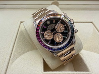 Rolex daytona "rainbow" custom diamonds | rose gold | 116509 | 2020+ - afbeelding 4 van  8
