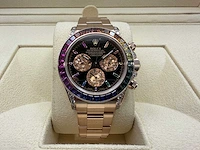 Rolex daytona "rainbow" custom diamonds | rose gold | 116509 | 2020+ - afbeelding 1 van  14