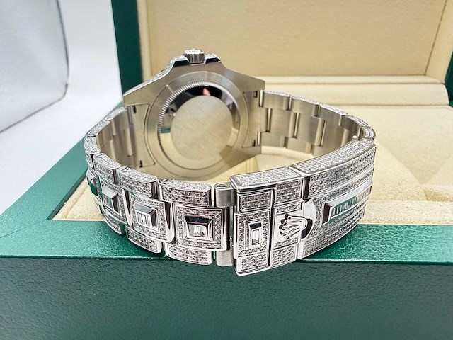 Rolex gmt-master ii | "iced out" | 2018 | like new - afbeelding 2 van  12