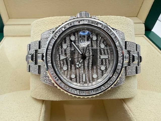 Rolex gmt-master ii | "iced out" | 2018 | like new - afbeelding 12 van  12
