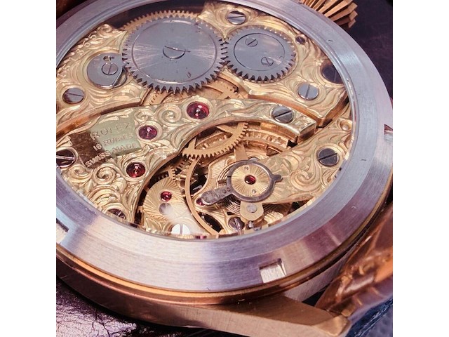 Rolex horologisch kunstwerk - polshorloge met antiek uurwerk serienummer 151865 - afbeelding 2 van  11