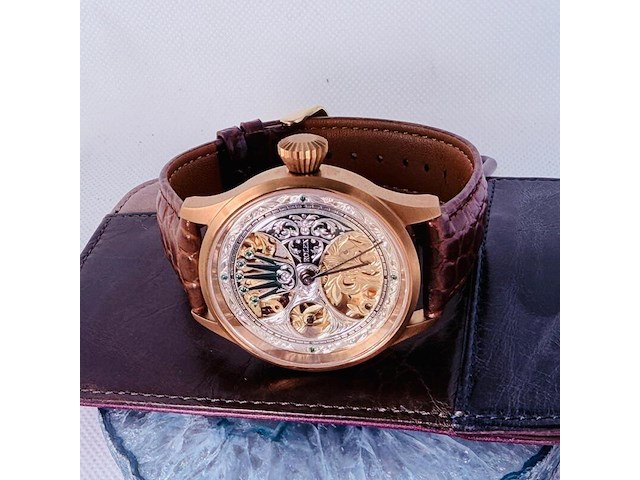 Rolex horologisch kunstwerk - polshorloge met antiek uurwerk serienummer 151865 - afbeelding 7 van  11