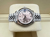Rolex lady-datejust 279174 | 28mm | pink diamond dot dial | jubilee | unworn | 2026