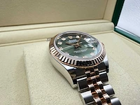 Rolex lady-datejust 28 279271 | jubilee | olive green diamond-set dial | unworn | 2026 - afbeelding 5 van  6