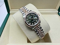 Rolex lady-datejust 28 279271 | jubilee | olive green diamond-set dial | unworn | 2026 - afbeelding 2 van  6