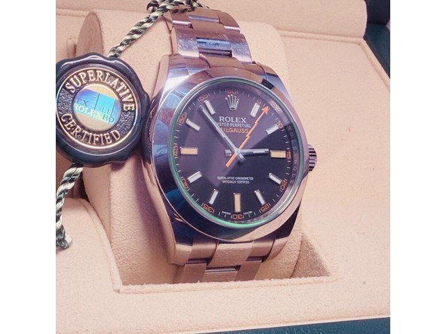 Rolex oyster perpetual milgauss - automatisch herenhorloge - afbeelding 21 van  23