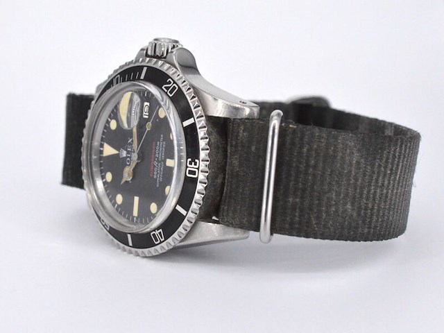 Rolex oyster perpetual submariner 'single red' - 1972 - afbeelding 9 van  12