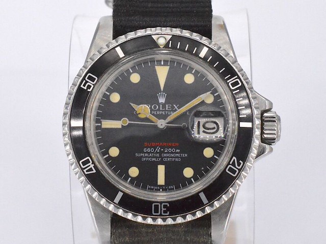 Rolex oyster perpetual submariner 'single red' - 1972 - afbeelding 1 van  12