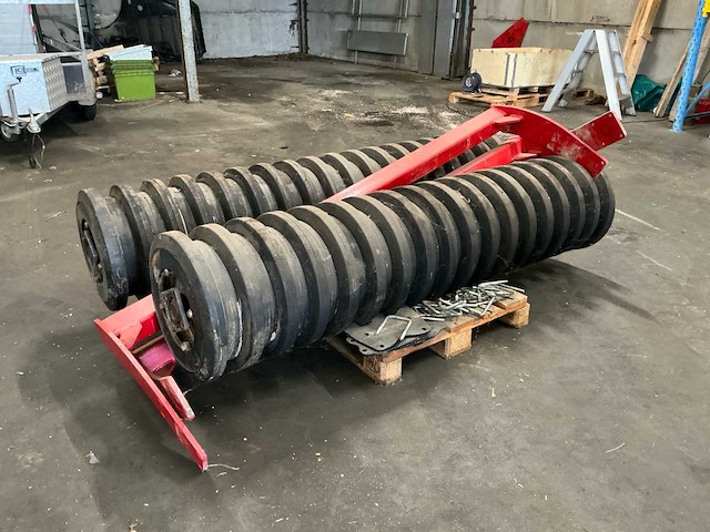 Rol/ex rubberen aandrukrol / packerrol, ca. 4,4 m – ø500 mm – 36 rubberringen (2 × 18) - afbeelding 1 van  10