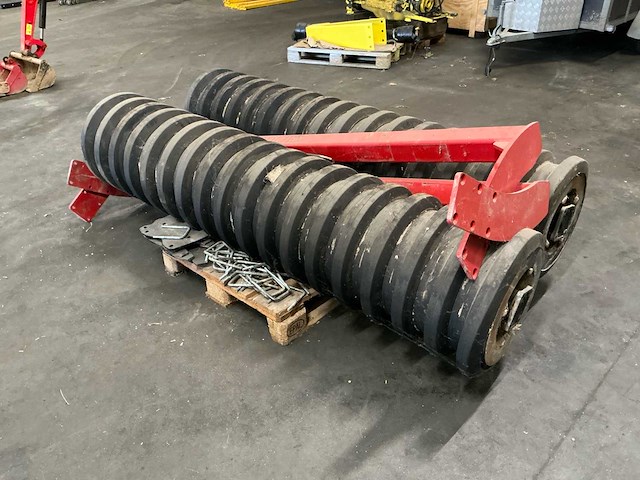 Rol/ex rubberen aandrukrol / packerrol, ca. 4,4 m – ø500 mm – 36 rubberringen (2 × 18) - afbeelding 3 van  10