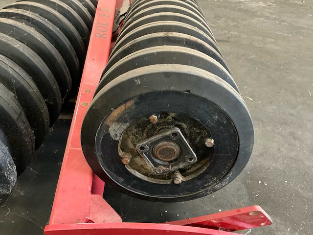 Rol/ex rubberen aandrukrol / packerrol, ca. 4,4 m – ø500 mm – 36 rubberringen (2 × 18) - afbeelding 7 van  10