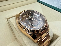 Rolex sky-dweller | choclate dial | rose gold | 08-2016 | like new - afbeelding 11 van  12