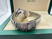 Rolex submariner date | 116610ln | "iced" out natural diamonds | 2018 - afbeelding 1 van  8