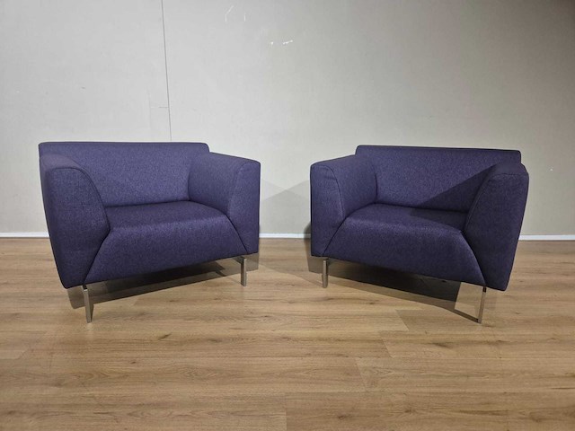 Rolf benz - linea - fauteuils (2x) - afbeelding 1 van  11