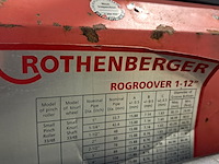 Rolgroefapparaat 2-12" 230v op onderstel rothenberger, ro groover 2-12" hydraulic, bouwjaar 2020 - afbeelding 5 van  16