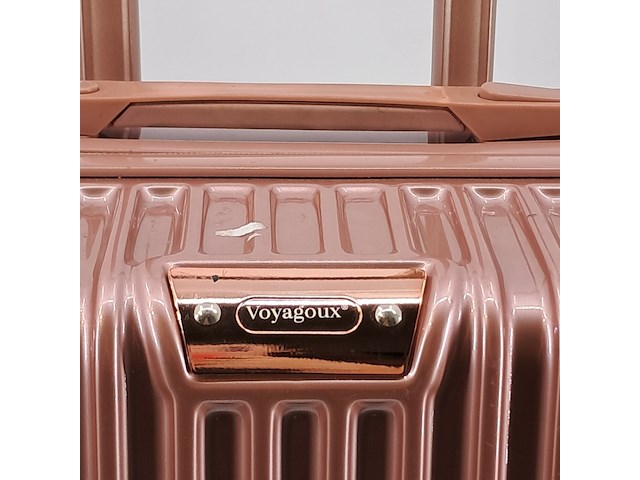 Rolkoffer, voyagoux, roze - afbeelding 7 van  11