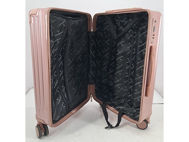 Rolkoffer, voyagoux, roze - afbeelding 10 van  11