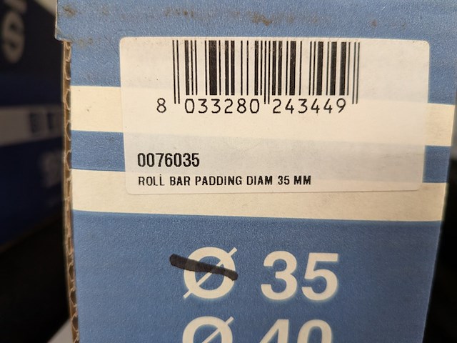 Rollcage padding / rolkooi schuim - afbeelding 12 van  12