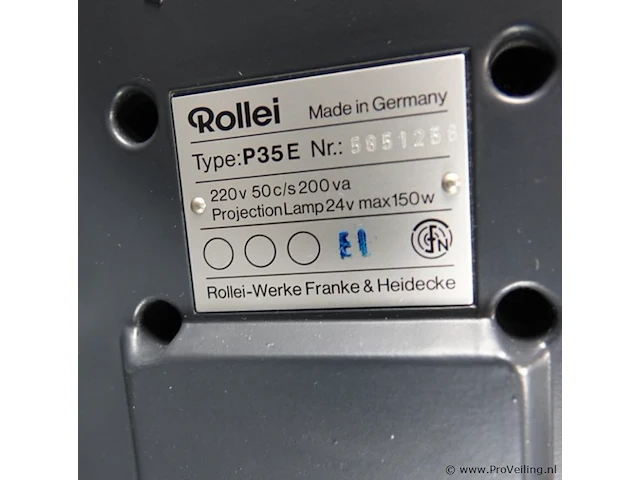 Rollei p35e diaprojector - afbeelding 4 van  5