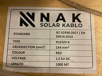 Rollen nak h1z2z2-k nak solar kabel h1z2z2-k1×4mm² rood (15x) - afbeelding 3 van  3