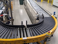 Rollenbaan, ammaraal beltech, geel / wit