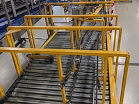 Rollenbaan met dozenverdeler, beerepoot, geel - afbeelding 6 van  12