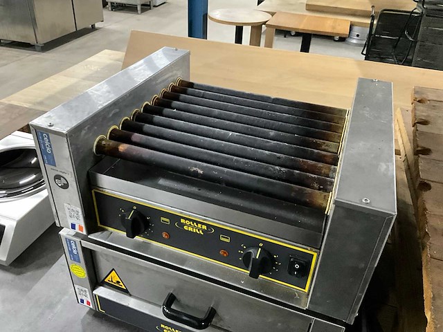 Roller grill rg 9 / cb 20 b worstenwarmer en warmhoudlade - afbeelding 4 van  7