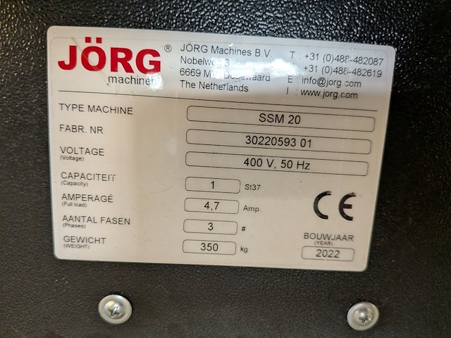 Rolvormmachine jorg, ssm20, bouwjaar 2022 - afbeelding 10 van  10