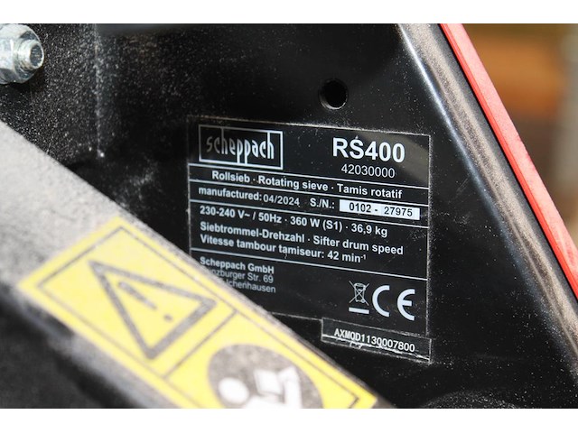 Rolzeef scheppach rs400. - afbeelding 4 van  4