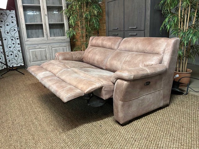 Roma electrisch leren bankstel - afbeelding 5 van  15