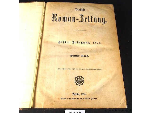 Roman zeitung (1874) - afbeelding 1 van  5