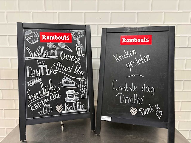 Rombouts - stoepbord (2x) - afbeelding 1 van  4