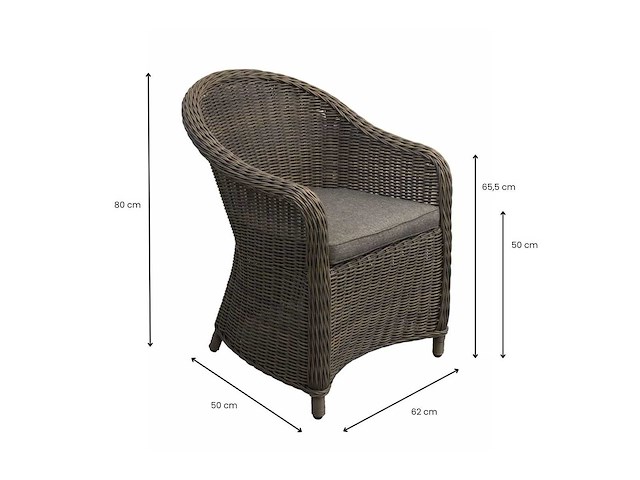 Rome - tuinstoelen (4x) - afbeelding 4 van  4