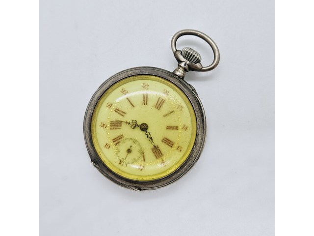 Romeins zilveren zakhorloge - mechanisch - defect - afbeelding 1 van  7