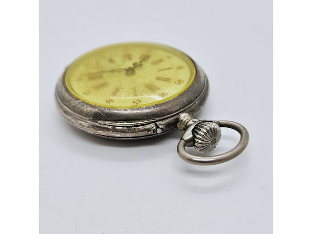 Romeins zilveren zakhorloge - mechanisch - defect - afbeelding 3 van  7