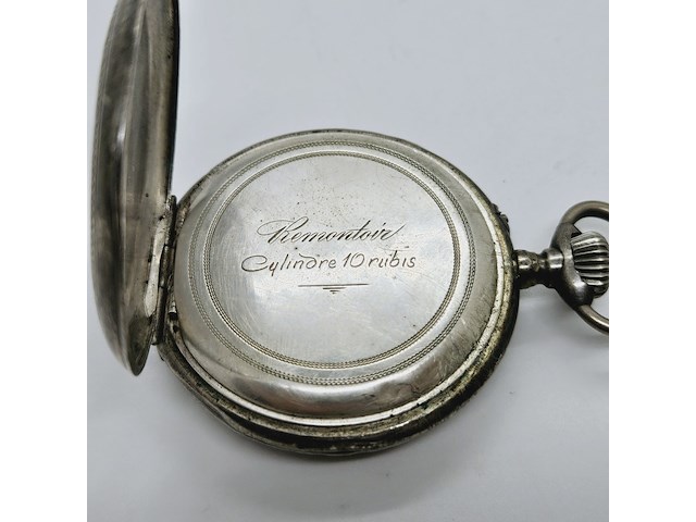 Romeins zilveren zakhorloge - mechanisch - defect - afbeelding 4 van  7