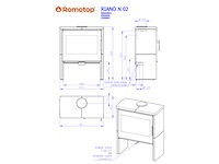 Romotop - riano n 02 - houtkachel - vrijstaand - afbeelding 10 van  10