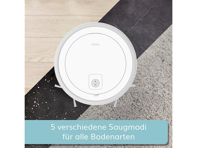 Romy c5 smart home robotstofzuiger met dweilfunctie alexa & siri 2500 pa wit - afbeelding 4 van  6
