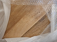 Rond eetkamertafelblad, mangohout - afbeelding 4 van  4