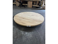 Rond eiken blad 140 cm. - afbeelding 1 van  2