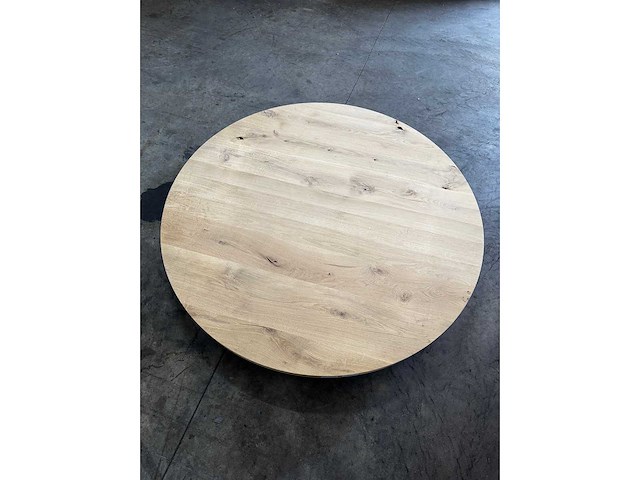Rond eiken blad 140 cm. - afbeelding 2 van  2