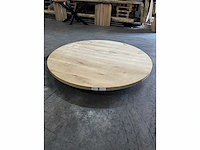 Rond eiken blad 140 cm.