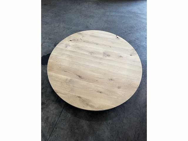 Rond eiken blad 140 cm. - afbeelding 2 van  2